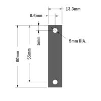 41-330-0 MODULAR SOLUTIONS PROFILE FASTNER<br>60MM LONG ROLL IN T-SLOT BAR